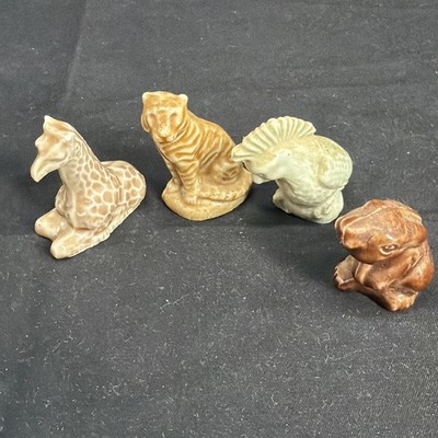 WADE Figurines, Red Rose Tea, Lot of 3, Vintage, Leopard, Giraffe, Parrot, Bunny
