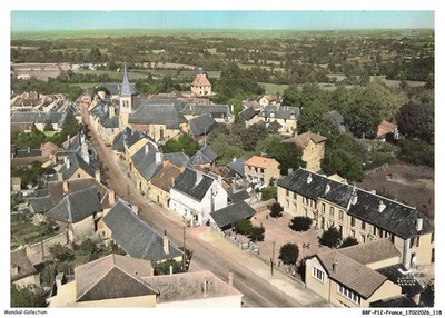 BBFP12-1140-87 - By plane over MAGNAC-BOURG - General view