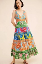 NWT Farm Rio Mixed Lace Garden Midi Maxi Boho Dress XL