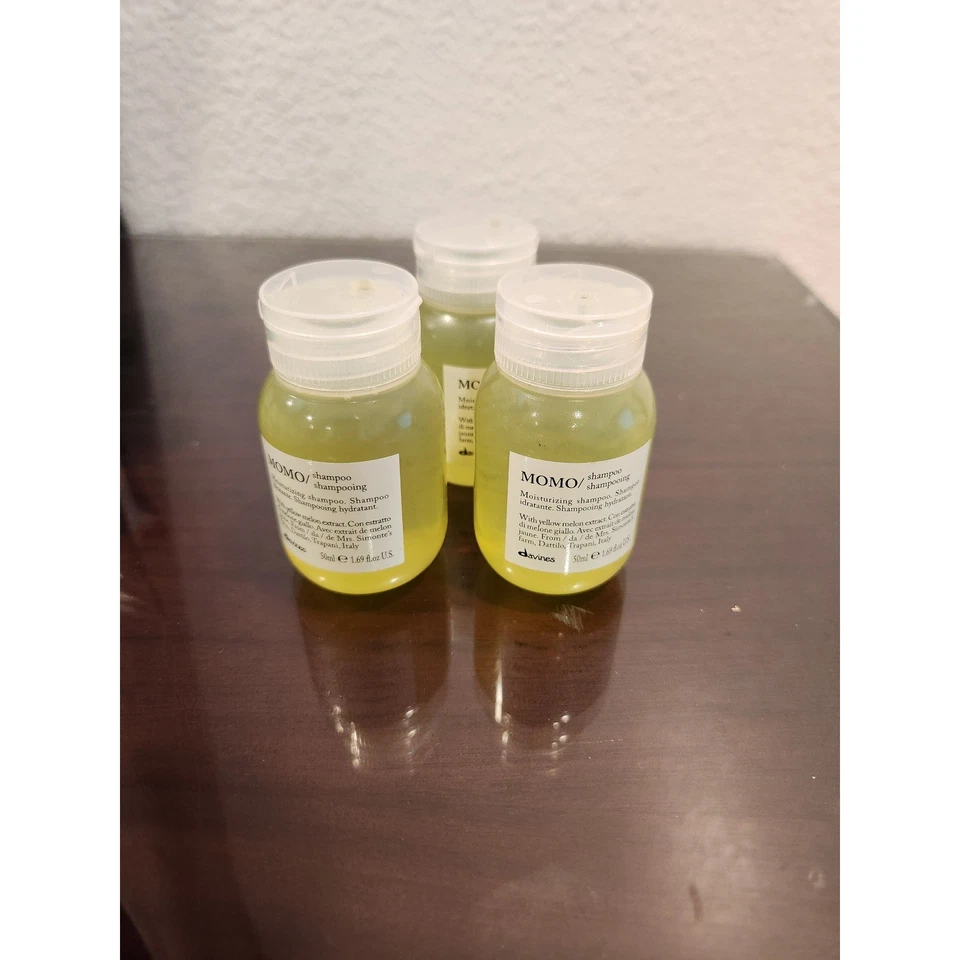 Davines MOMO Champú Hidratante Hidratante Amarillo Melón Italia 50 ml Tamaño Viaje Foto 3 de 3