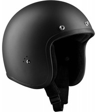 OUTLET Casco MOTO Nero MATE BANDIT Jet Open face Helmet Custom NON OMOLOGATO