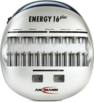 Ansmann Energy 16 Plus Battery Charger (3-pack) Bundle