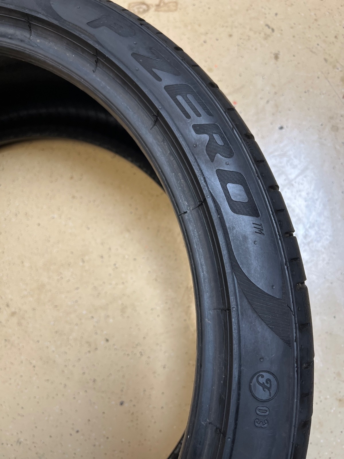 2 - NO REPAIRS 245/35ZR20 XL (95Y) Pirelli P Zero PZ4 (F03) Ferrari - 1197