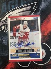 2010-11 Score Rookies &amp; Traded Cory Emmerton Signatures Auto Autograph Red Wings