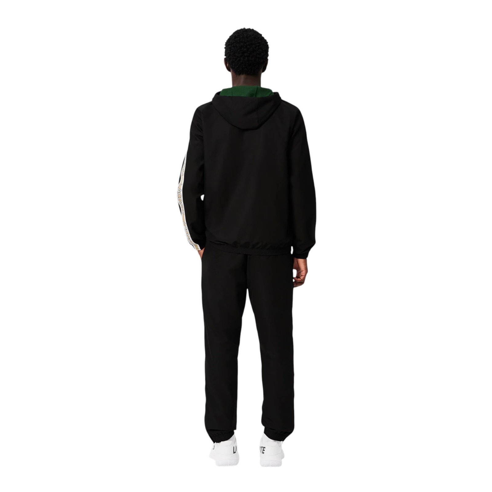 Lacoste Full Tracksuit Set Mens Black Hoody Top Bottoms WH8987 Size L XL XXL thumbnail 6