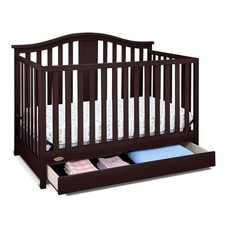 Graco Solano 4-in-1 Convertible Crib with Drawer in Espresso