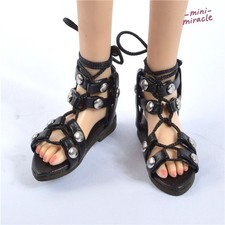 Botas Gladiador Romanas Mujer Zapatos Aptos para 12" Figura de Acción Guerrero 1/6 Geniales