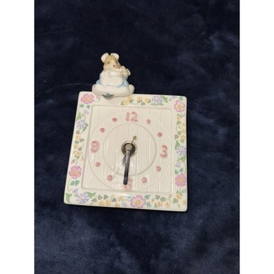 Vintage Schmid Beatrix Potter Tittle Mouse & Baby Clock Works Cottagecore