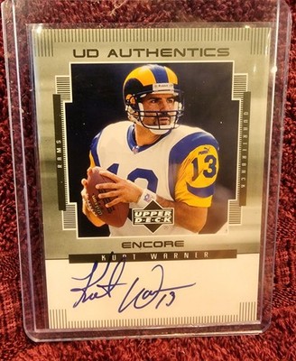 1999 Upper Deck Encore - Ud Authentics Kurt Warner #KW (AU, RC)