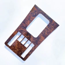 Mercedes W126 C126 SEC Center Console Cover Wood  Zebrano / Walnut A1266803409