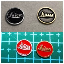Leica Red/Black Dot Metal Logo Badge Replacement for Q3 M11 M10 M8 Cameras