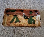 30's to 1940's Handpainted Mexican Folk Art Ceramic Dish 12" x 6" x 2" — photo 3