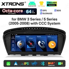 XTRONS Android 14 Octa-Core 64GB 8.8" UI Car Screen GPS CarPlay for BMW E60 E90