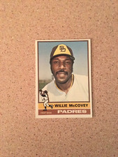 VINTAGE 1976 TOPPS WILLIE MCCOVEY #520 EX + OLD SAN DIEGO PADRES
