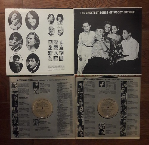 WOODY GUTHRIE Greatest Songs LP Vanguard VSD 35/36 folk vinyl Baez Odetta 2LP NM - Picture 3 of 4