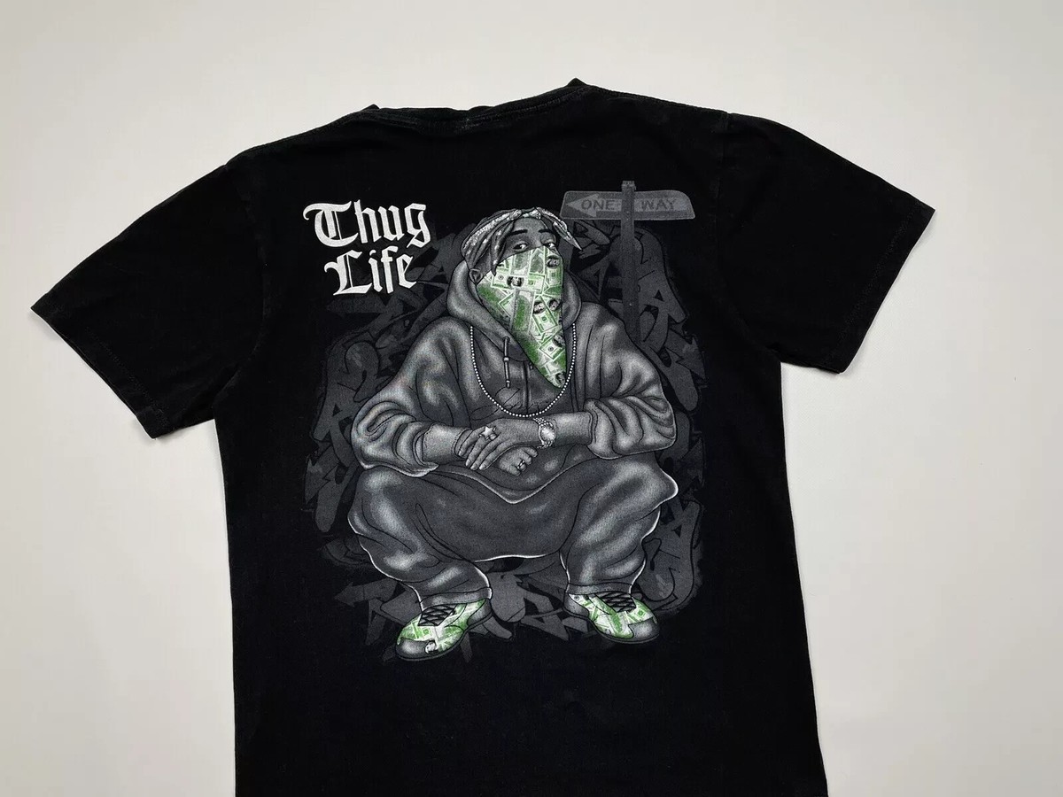Vintage T-Shirt Rap Hip Hop Style Tee 2Pac Tupac Thug Life