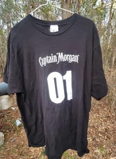 captain morgan rum shirt black adult xl great shape see pics