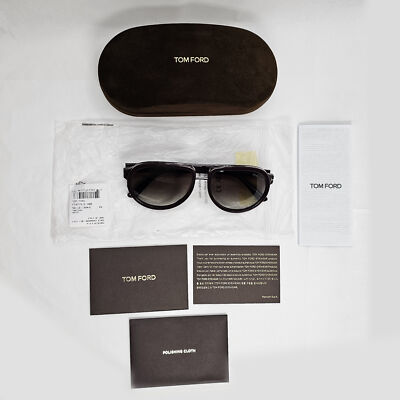Tom Ford Aviator sunglasses Dark Chocolate Brown Box with authenticity card TOM FORD Aviator Sunglasses Empty Brown Box paper work No  main image 2