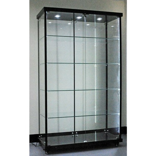 Titanium Alloy Glass Display Cabinet 