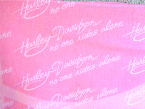 WOMEN'S HARLEY DAVIDSON PINK OBLONG SCARF-CELEBRATING BREAST CANCER 66X11.5 INCH - Picture 6 of 6