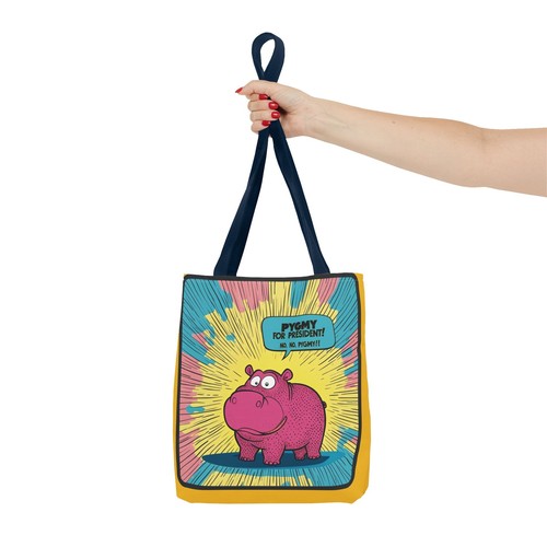 Pygmy Hippo Pygmy For President Funny Vote Election Tote Bag Trump Harris - Picture 41 of 61