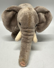 FAO Schwarz Plush ELEPHANT 10  Stuffed Animal Gray 2013 Toys R Us Geoffrey Soft