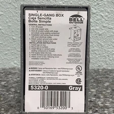 Hubbell-Bell 5320-0 Single Gang 3-1/2-Inch Outlets Weatherproof Box Electrical