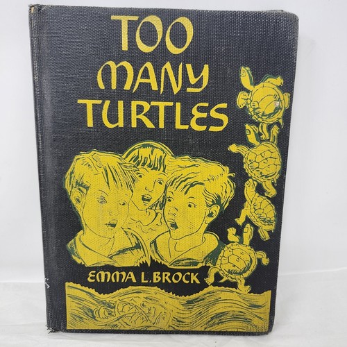 1951 Too Many Turtles by Emma L. Brock Hardback Illustrated Childrens Book - Foto 9 di 9