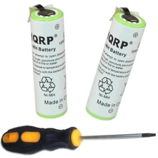 2x HQRP Batteries for Braun Flex XP II Model 5691, 5791, 5795, 5796