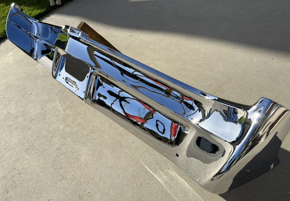 X BUICK LESABRE WILDCAT NUEVO TRIPLE PLATEADO CROMO PARACHOQUES TRASERO 1967 67 OEM Foto 4 de 4