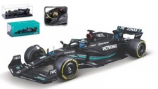 Model car formula 1 F1 scale 1:24 Burago MERCEDES F1 RUSSELL 2023 gp