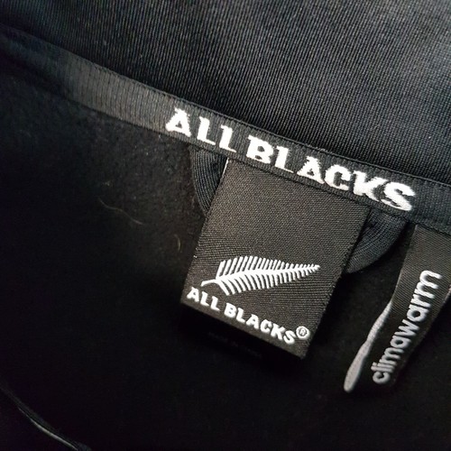 Adidas New Zealand Mens Track Jacket Medium Black Rugby Training All Black 2013 - Picture 4 of 12