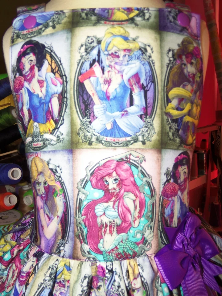 Vestido Blancanieves Cenicienta Rapunzel Navidad Talla -5t Foto 2 de 4