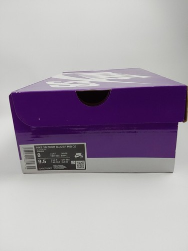 Nike SB Blazer Mid Supreme Black Men's Size 8 - Picture 9 of 9