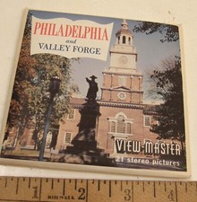 VINTAGE SAWYER VIEW-MASTER A631 PHILADELPHIA VALLEY FORGE 3 REEL SET