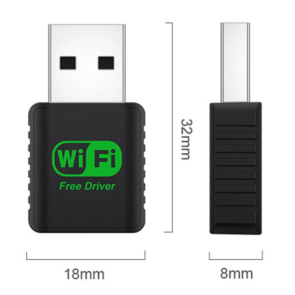 USB WiFi Bluetooth Adapter 1300Mbps Dual Band 5G/2.4GHz Wireless Network Rece - Image 3 of 4