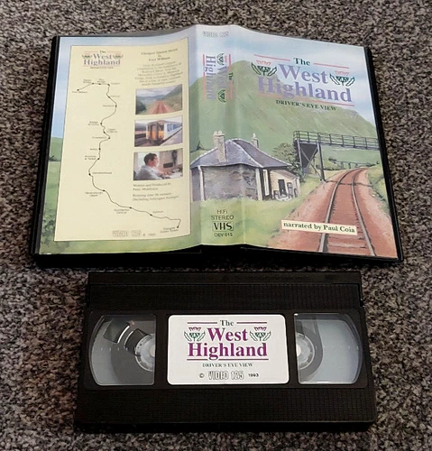 THE WEST HIGHLAND A DRIVER'S EYE VIEW TRAIN RAILWAY INTEREST PAL VHS VIDEO