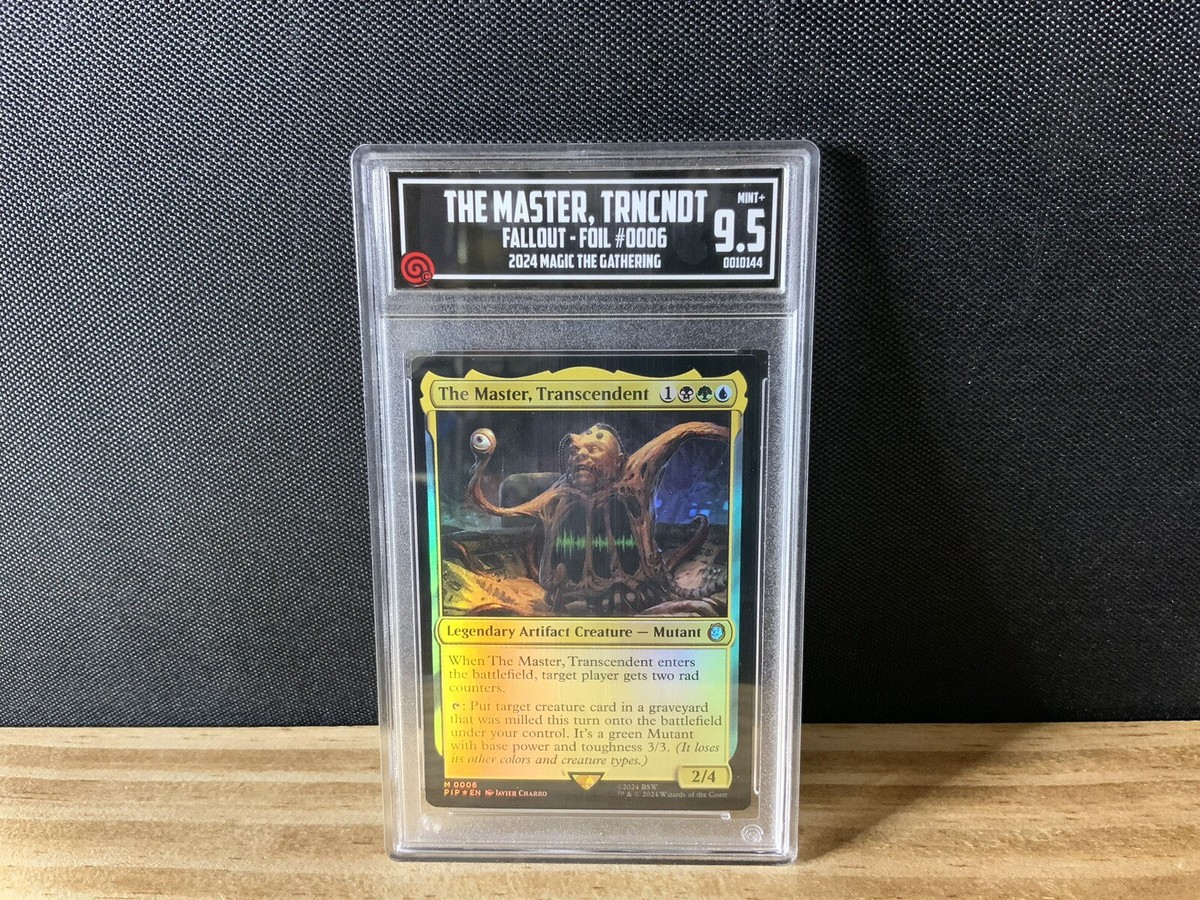 TCCG 9.5 Mint + The Master, Transcendent Universes Fallout Foil