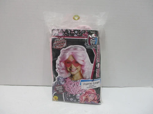 Monster High Viperine Gorgon Wig Costume Girls Pink One Size Halloween New