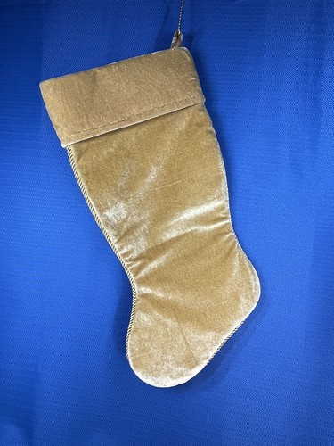 Gold Velvet Christmas Stocking - Picture 2 of 7