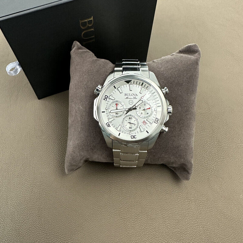 Bulova 96B255 Men's Marine Star/White Dial 6-Hand Bulova 96B255 Men's Marine Star/White Dial 6-Hand