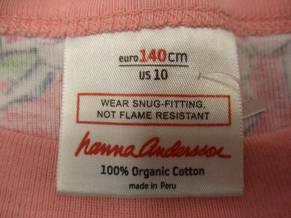 Hanna Andersson Size 10 Girl Multicolor 100% Organic Cotton Short Sleeve Top 515 - Image 3 of 4