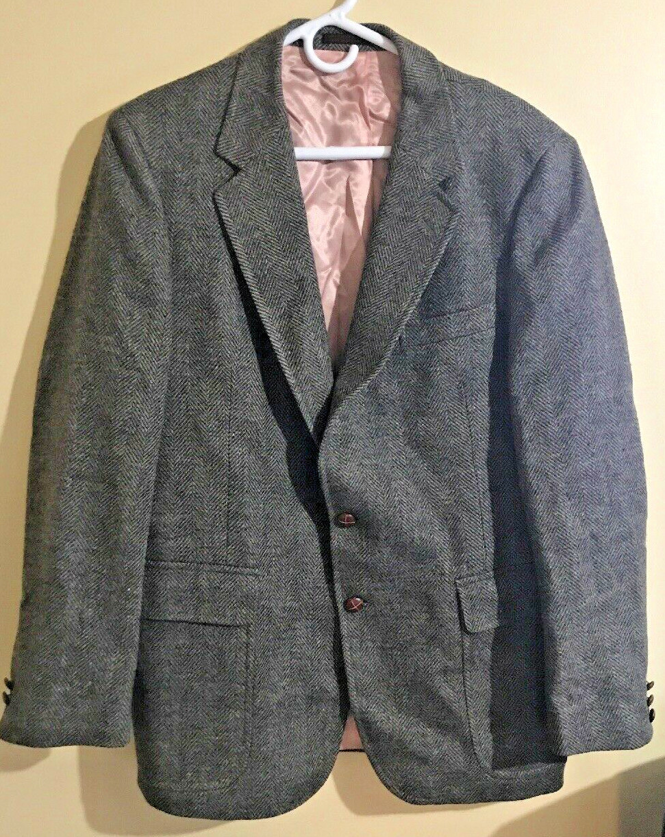 FILA Blazer uomo Savil Row 100% lana migliore lana del mondo vintage classico chevron