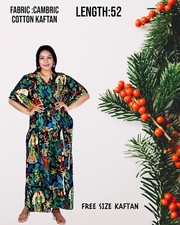 Black Kaftan Dress Beach Maxi Size Long Boho Caftan Women's Sleeve Plus Gown