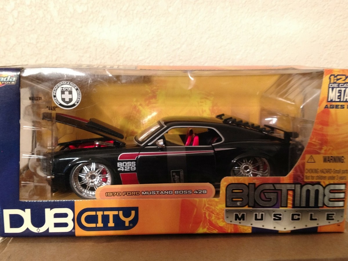 ミニカー DUB CITY 1974 Ford Mustang BOSS429 1:24 JaDa BigTime Dub City 1:24 Scale 1970 Ford Mustang Boss 429 Black