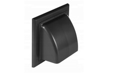 Cowled Gravity Flap Wall Outlet Non-Return Valve Cowl Duct Cover Air Vent Grille