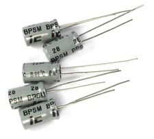 10pcs Illinois Radial Electrolytic Capacitor, 22uF 35v, Non-polar  BP NP  BPSM