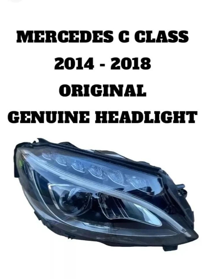 C CLASS - W205 - GENUINE ORIGINAL HEADLIGHT 2014-2018 HEADLAMP W205 - Image 4 of 4