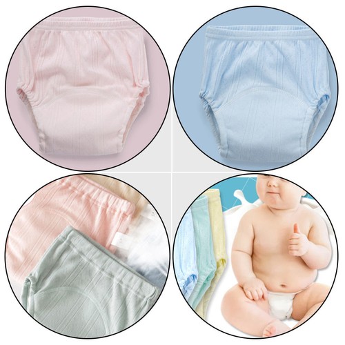 Waterproof Diaper Pants Baby Cotton Underwear Toddler Potty Underwear - Imagen 7 de 12