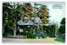 1915 Entrance To Pine Banks Park Melrose MA Early Posted View